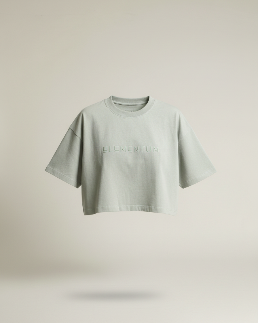 Oversize T-shirt mujer "Elementum" - Verde