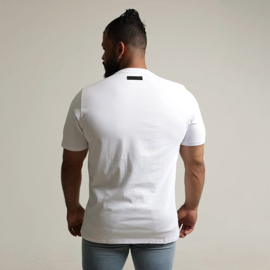 Fit T-shirt "Timeless. Fearless" - Blanco