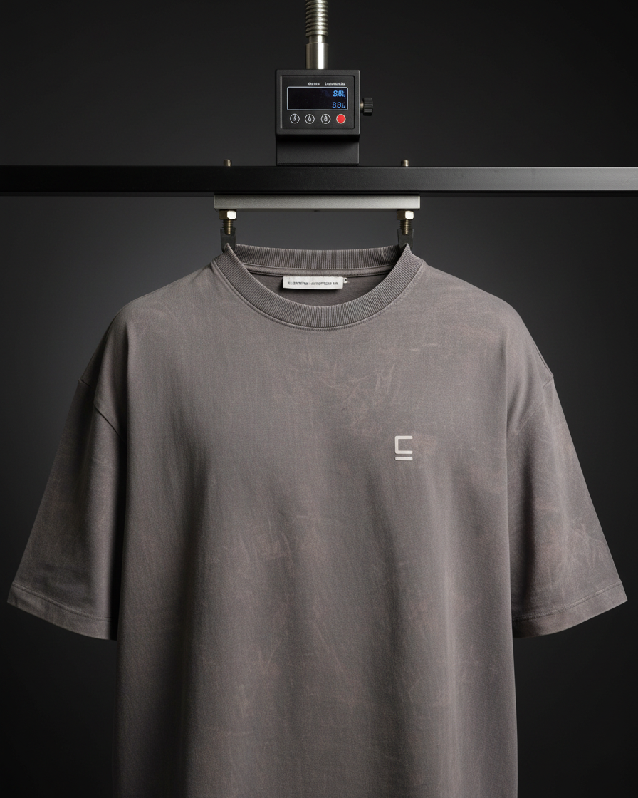 Oversize T-shirt "Big E" -  Gris