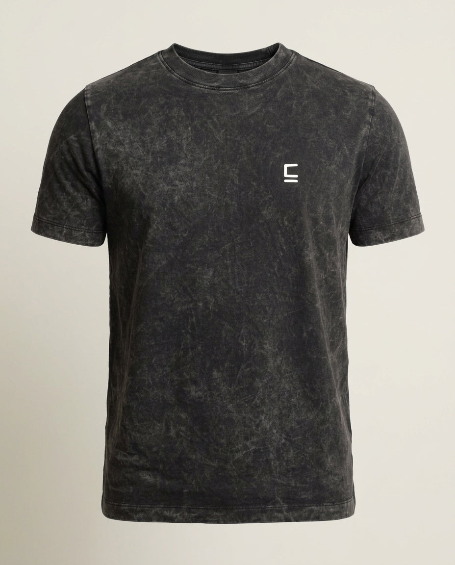 Fit T-shirt "ELEMENTUM" - Negra